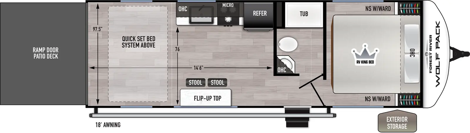 Wolf Pack 24-14.5 Floorplan